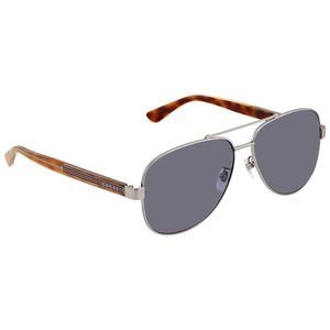 NEW Gucci Grey Aviator Men's Sunglasses